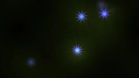 Abstract Glowing Blue Star Patterns Animated Over Dark Background. Stock Footage 334465321