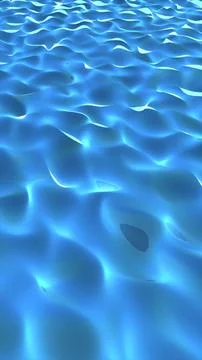 Abstract glowing blue surface resembling futuristic waves or digital liquid.. 스톡 일러스트