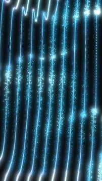 Abstract glowing blue vertical light streams representing digital flow, dat.. Stock Illustration
