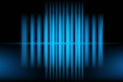 Abstract glowing blue vertical lines pattern Stock Illustration