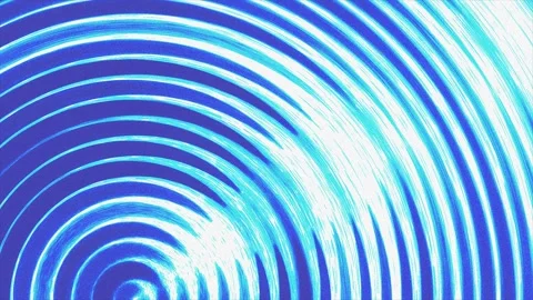 Abstract Glowing Blue Water Ripple Concentric Circles Background Stock Footage 344553766