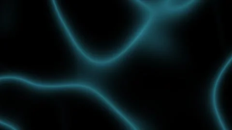 Abstract glowing blue wave light pattern against black background Stock Footage 337226493