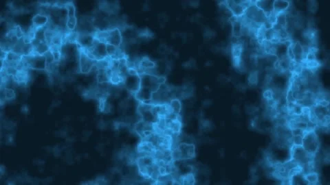 Abstract Glowing Blue Wave Lights Traveling Through Dark Space Loop Stock Footage 263113648