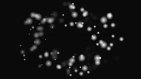 Abstract glowing bokeh light particles circle background 動画素材 345975651