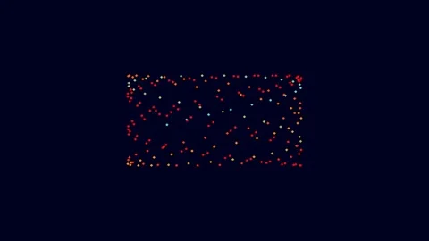 Abstract glowing bokeh particles moving background texture for technology o.. Stock Footage 341056105