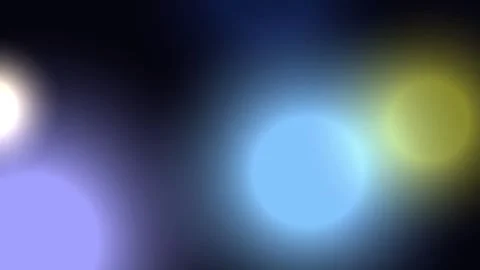 Abstract Glowing Bokeh Soft Gradient Light Spots Movement on Dark Background Stock Footage 329358365