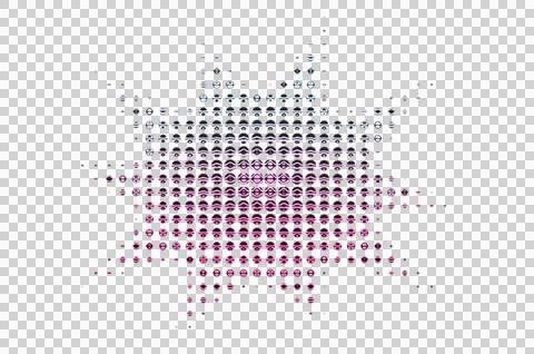 Abstract of a glowing brain composed of interconnected glowing neurons in purple 스톡 일러스트