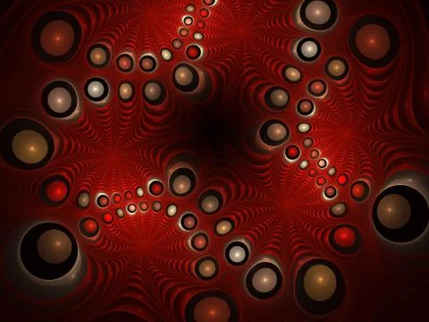 Abstract glowing bubbles on black background. 스톡 일러스트