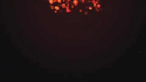 Abstract glowing bubbles slowly falling Stock Footage 257689095