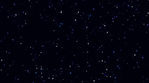 Abstract glowing celestial particle field in deep cosmic void background Stock Footage 342158522