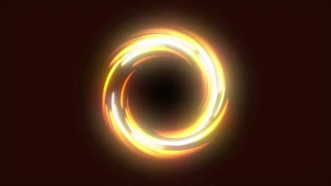 Abstract Glowing Circle Data Network Motion Background Video stock 345017617