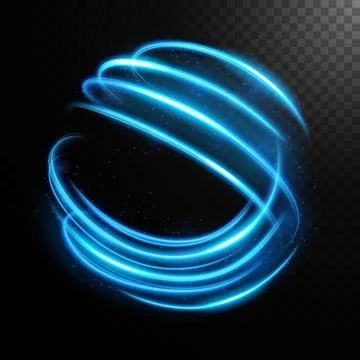 Abstract Glowing Circle, Elegant Light Ring, Vector Illustration イラスト素材