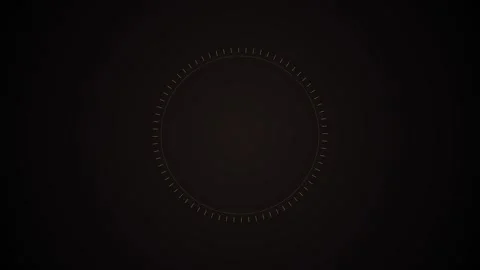 Abstract glowing circle forming in dark atmosphere with subtle light flares.. Stock Footage 340941391