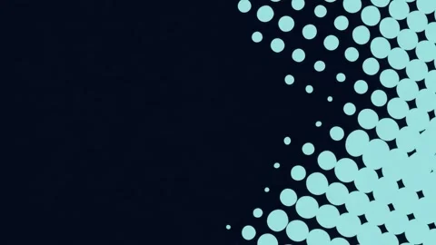 Abstract glowing circle pattern background with diagonal bubble dots, dark .. Stock Footage 342045201