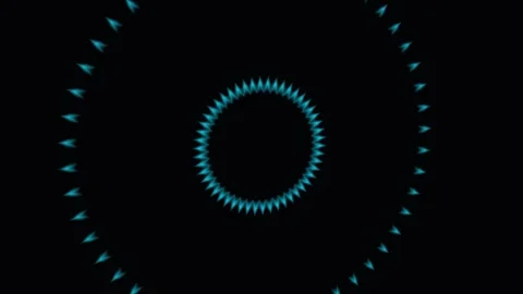Abstract glowing circles animating with clean motion against dark backgroun.. Stock-Footage 342418872