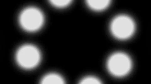 Abstract glowing circles animation stock footage Vídeo Stock 345014180