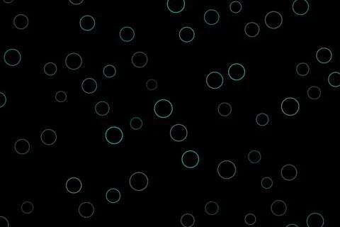 Abstract glowing circles on black background Stock Illustration