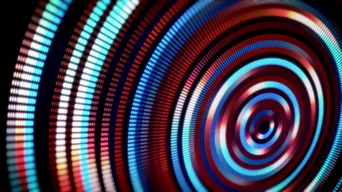 Abstract Glowing Circles Stock Footage 201603446