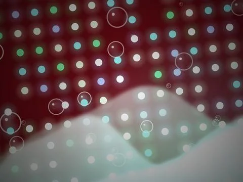 Abstract Glowing Circles on Gradient Background Stock Illustration