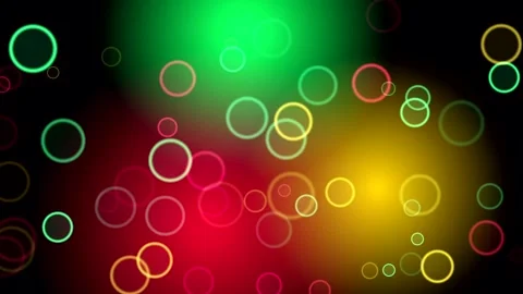 Abstract glowing circles motion background video Stock Footage 346234209