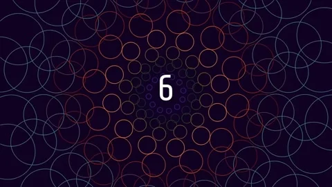 Abstract glowing circles pattern: Digital futuristic background for tech vi.. Stock Footage 342115676