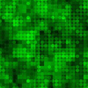 Abstract glowing circles pattern. Seamless vector illustration Иллюстрация