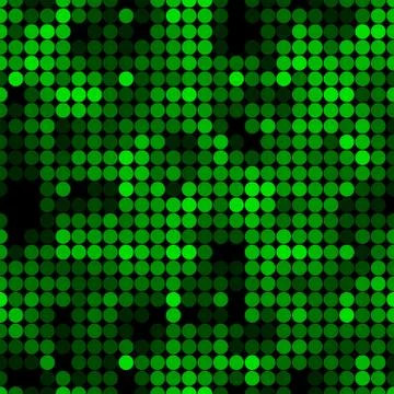 Abstract glowing circles pattern. Seamless vector illustration Stock Illustration