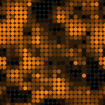 Abstract glowing circles pattern. Seamless vector illustration 스톡 일러스트