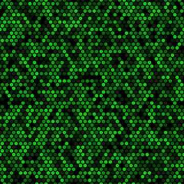 Abstract glowing circles pattern. Seamless vector illustration Stock Illustration