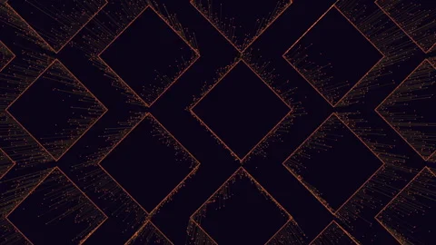 Abstract glowing circuit board squares background, futuristic technology Stock Footage 333188235