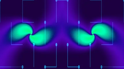 Abstract Glowing Circuitry Pattern Representing Data Flow and Advanced Tech.. Stock Footage 336259231