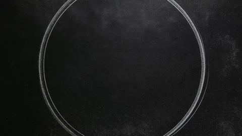 Abstract glowing circular border frame with dark center copy space, stop mo.. Stock Footage 342046494