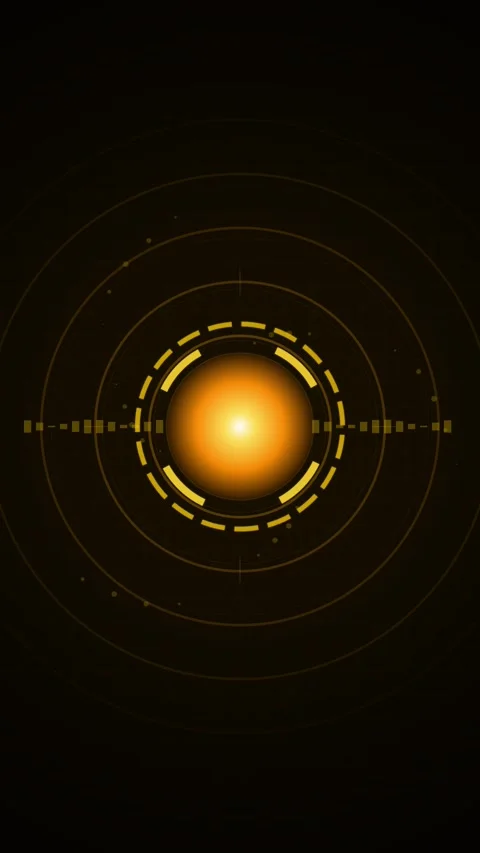 Abstract glowing circular energy background for modern technology presentatio Stock Footage 345493966