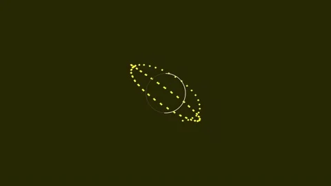 Abstract glowing circular energy ripple on dark background Stock Footage 342094048