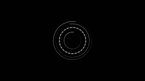 Abstract Glowing Circular Geometric Motion Graphic Stock-Footage 347007286