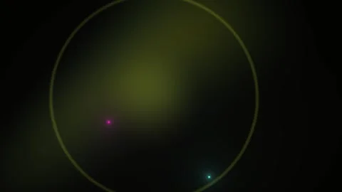 Abstract Glowing Circular Light Patterns Pulsing in Dark Space. Stock Footage 340514889