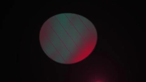 Abstract Glowing Circular Light Patterns Pulsing in Dark Space. Stock Footage 341788485