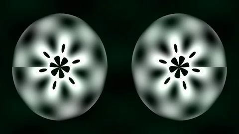 Abstract glowing circular optical effect background science technology patter Stock Footage 336887038