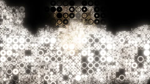 Abstract glowing circular pattern expanding animation Stock Footage 346517996