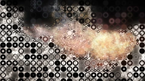 Abstract glowing circular pattern expanding animation Stock Footage 346518008
