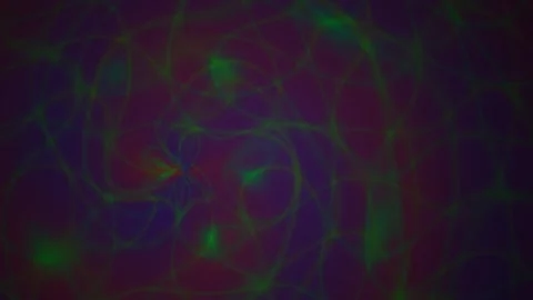 Abstract glowing colorful digital network line backdrop with dark neon web .. Stock Footage 346329716