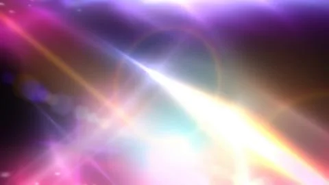 Abstract glowing colorful light rays lens flare effect 스톡 일러스트