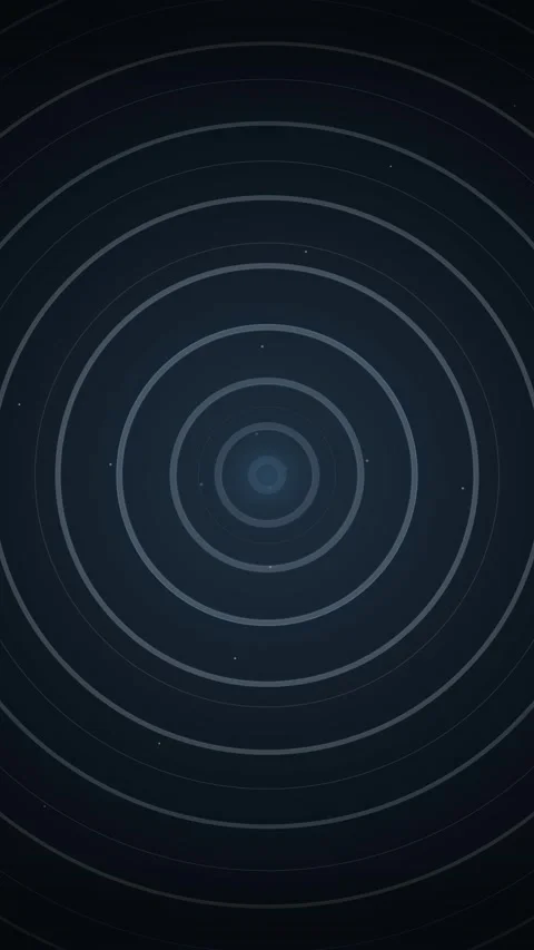 Abstract glowing concentric circles energy wave background for futuristic t.. Stock Footage 345493377
