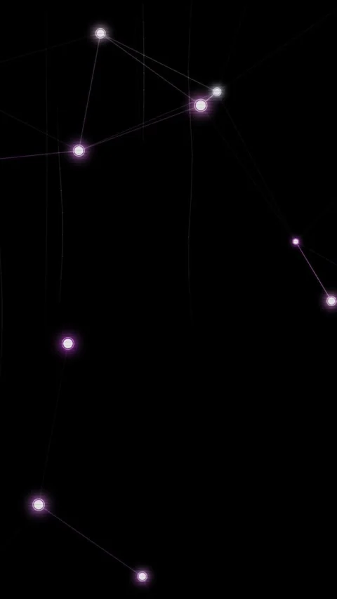 Abstract Glowing Constellation Network Vertical Animation Stock Footage 337999239