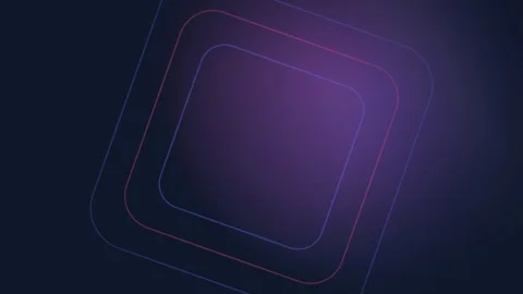 Abstract glowing corner frame design on dark gradient background Stock Footage 336805097