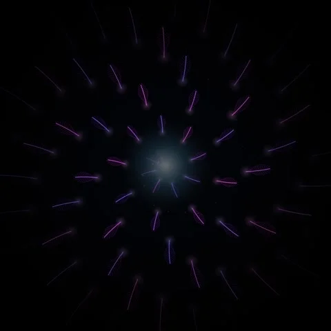 Abstract glowing cosmic burst background animation for sci-fi visual effects Stock Footage 345690221