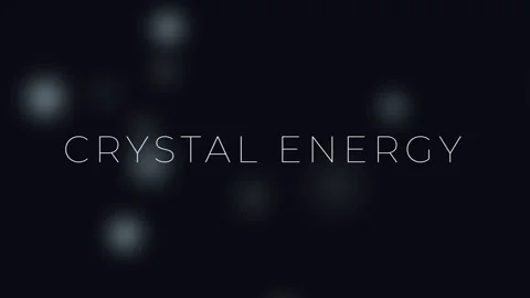 Abstract Glowing Crystal Energy Concept Typography Display on Dark Background Vídeos de archivo 336889549