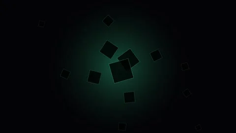 Abstract glowing cubes motion graphics loop Stock Footage 344752232