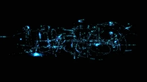 Abstract glowing curves Stock Footage 120068682