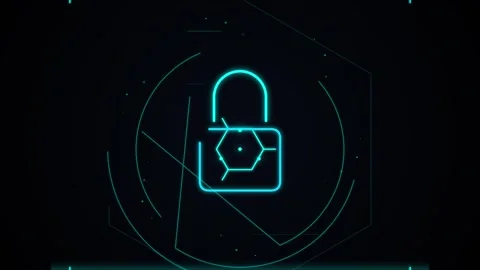 Abstract Glowing Cyan Data Network Circuitry Connecting Points Visualization Stock Footage 344642913
